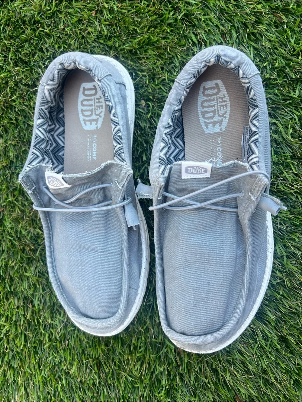 Hey Dude Men's Slip-On Loafers - Light Gray